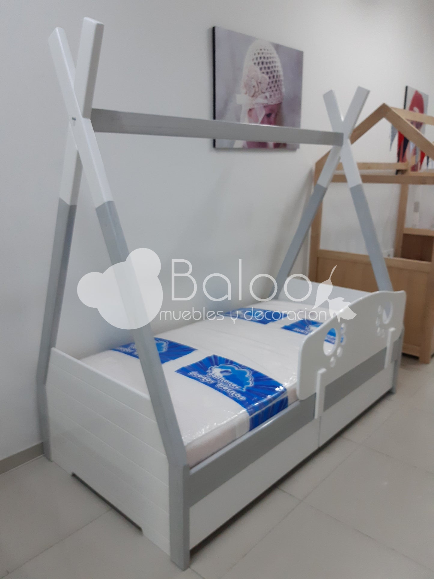 Cama Tipi con Cajones (o Nido)