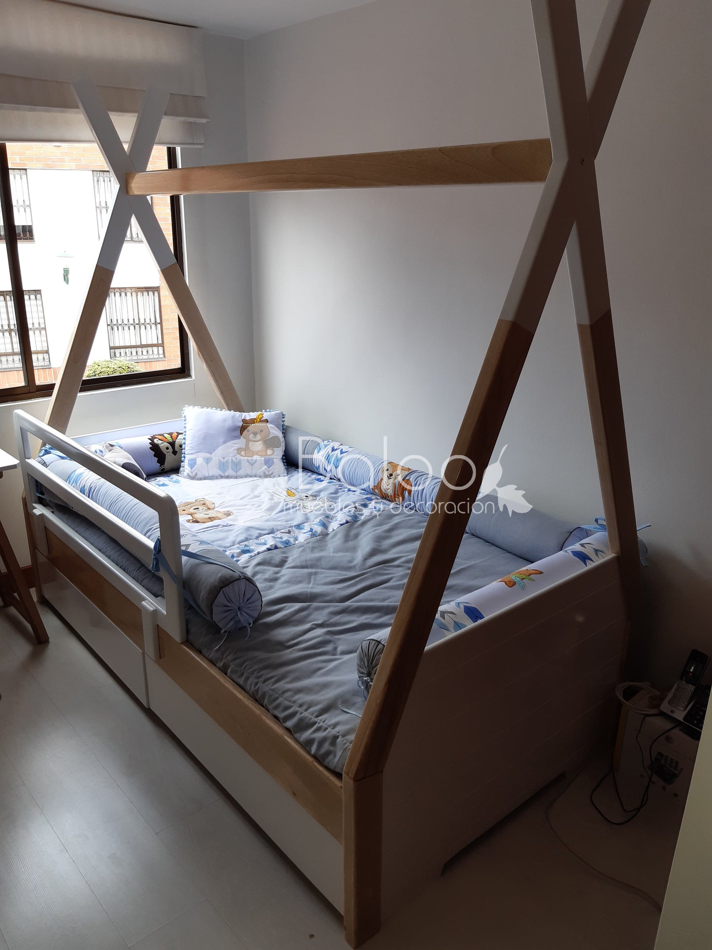 Cama Tipi con Cajones (o Nido)