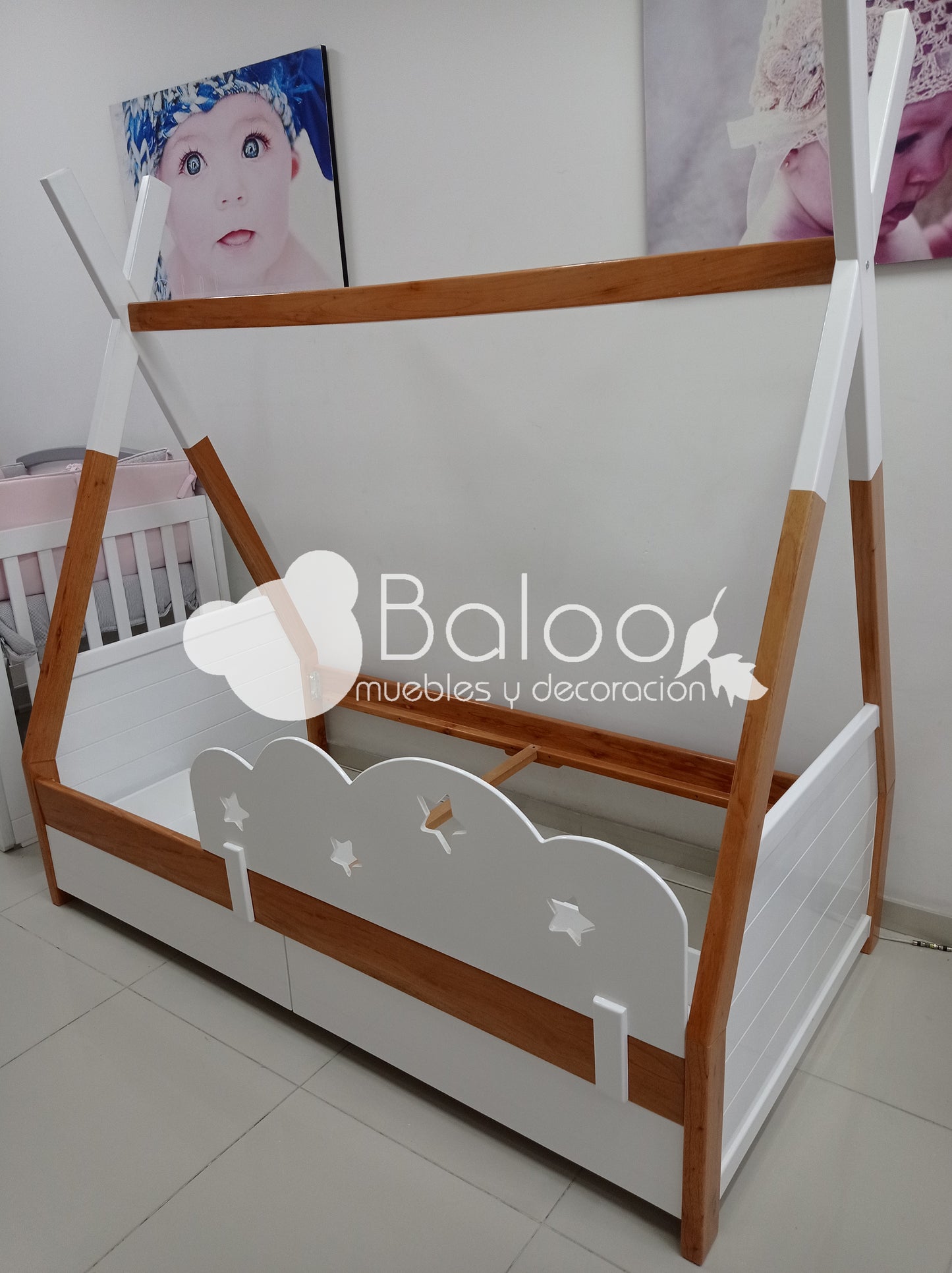Cama Tipi con Cajones (o Nido)