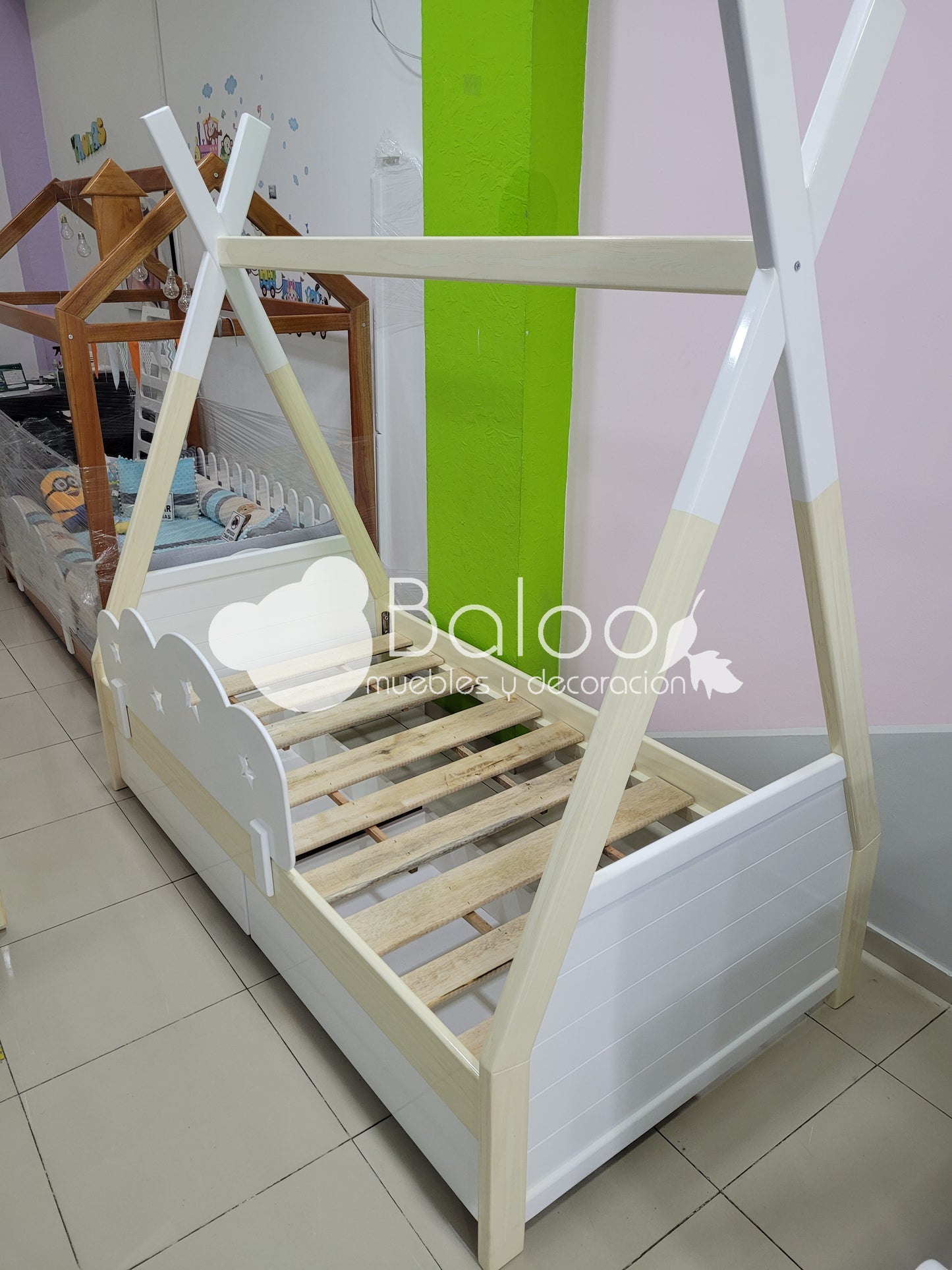 Cama Tipi con Cajones (o Nido)
