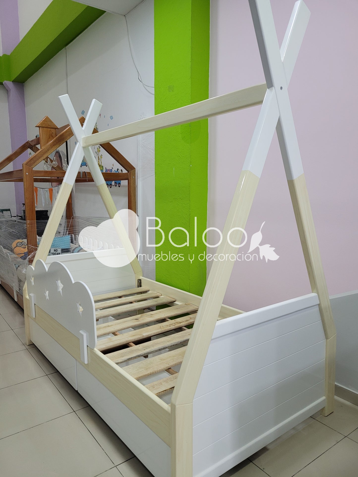 Cama Tipi con Cajones (o Nido)