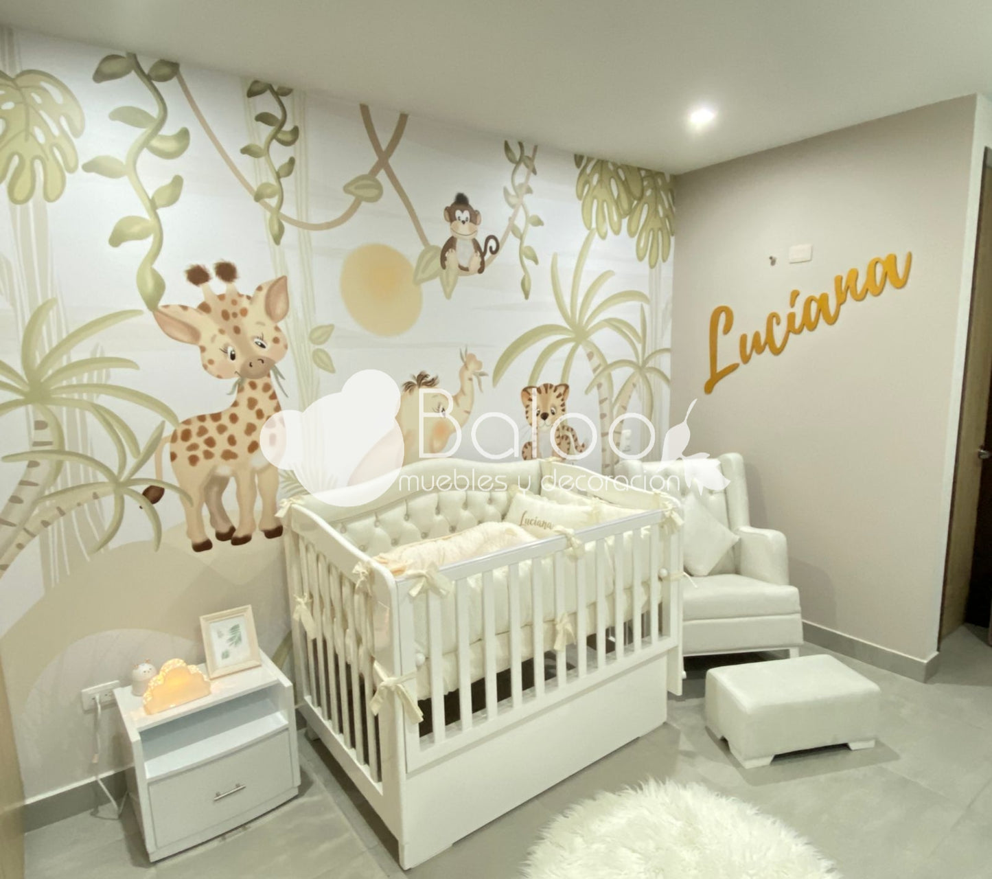 Cuna Tapizada Convertible en Cama