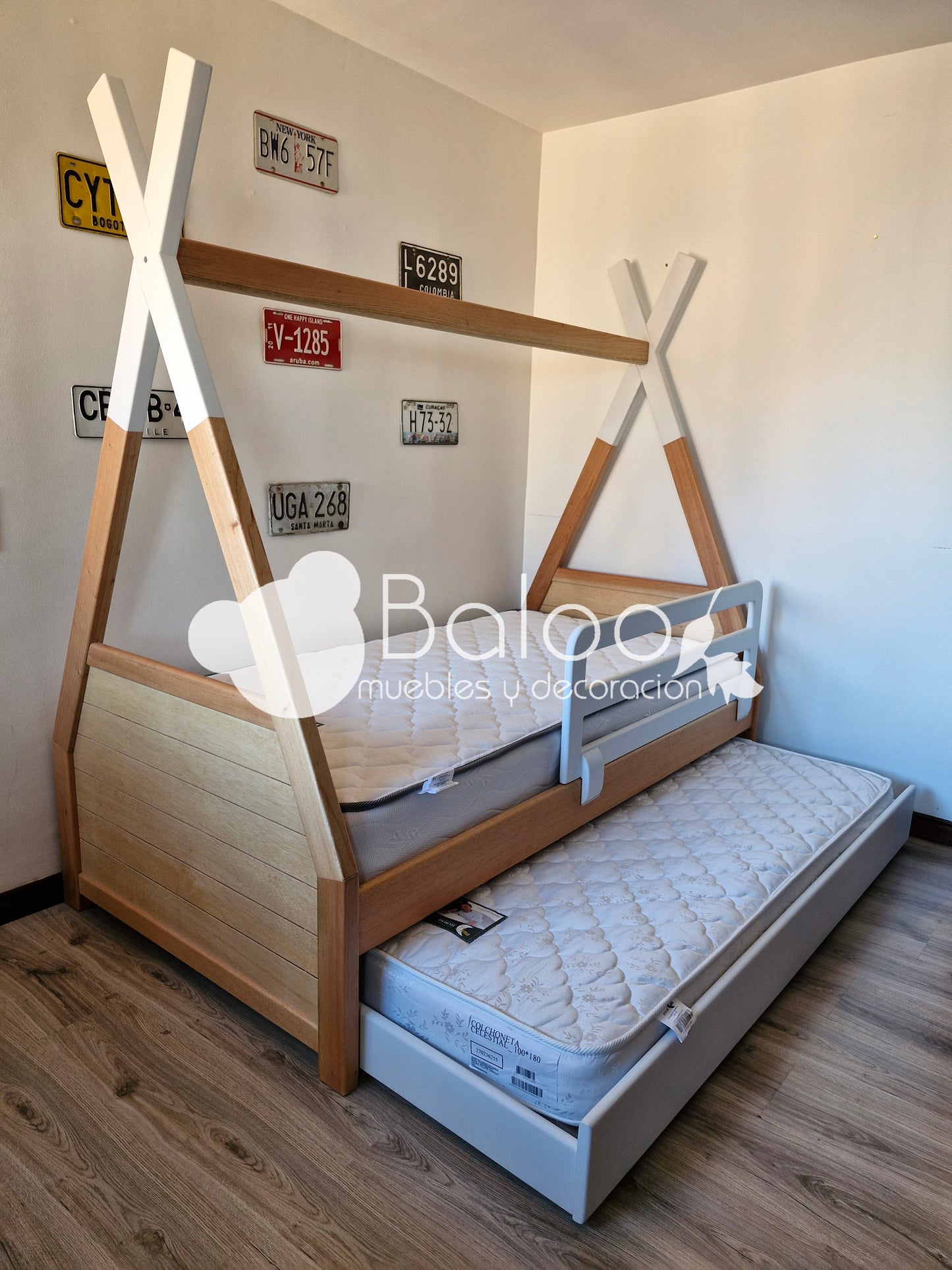 Cama Tipi con Cajones (o Nido)